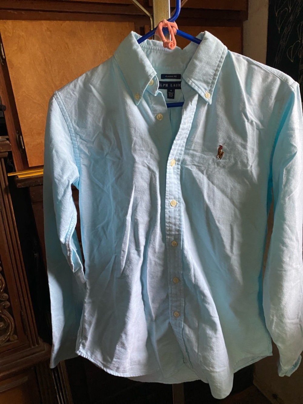 Ralph Lauren Light Blue Button-Down Oxford Shirt